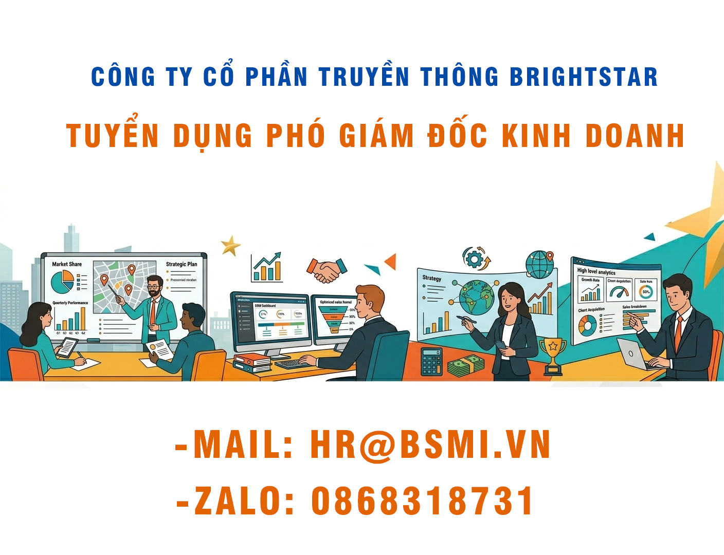 TUYỂN DỤNG PHÓ GIÁM ĐỐC KINH DOANH
