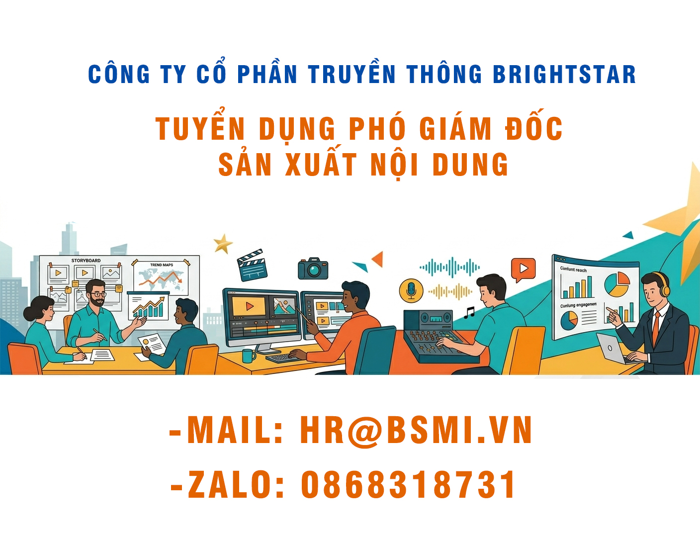 TUYỂN DỤNG PHÓ GIÁM ĐỐC SẢN XUẤT NỘI DUNG